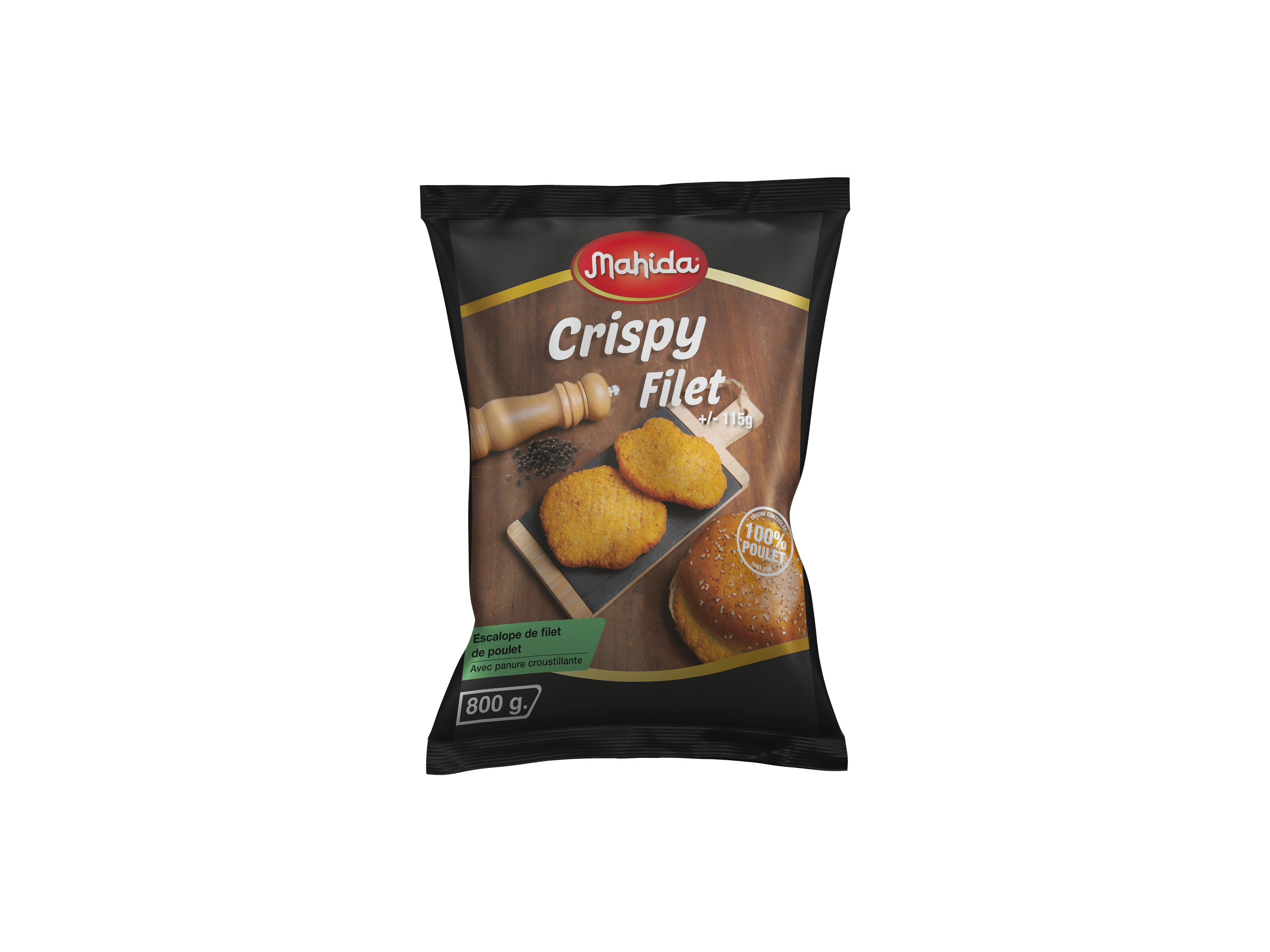CRISPY FILET 115G - 67% FILET POULET